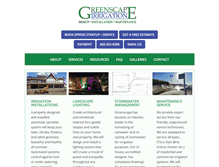 Tablet Screenshot of greenscapeirrigation.com